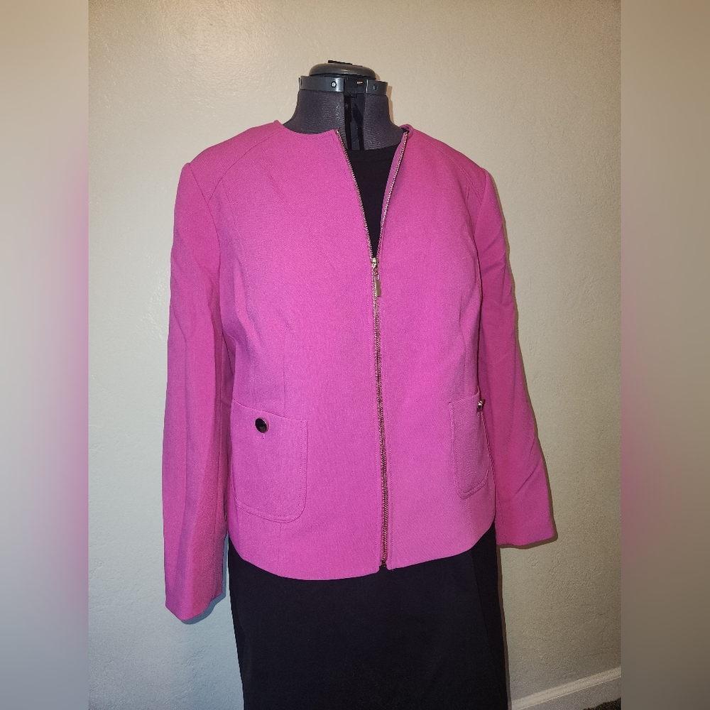 Laura Women's Pink Zip-Front Jacket With Pockets
